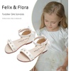 image:imageFelix amp Flora Toddler Girl Sandals Open Toe Flower Girl Soft Princess Flat ShoesBc324pl White