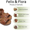 image:imageFelix amp Flora Toddler Girls Sandals Flower Girl Cork Footbed Open Toe Comfort Princess Flat ShoesBc329brown