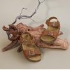 image:imageFelix amp Flora Toddler Girls Sandals Flower Girl Cork Footbed Open Toe Comfort Princess Flat ShoesBc329brown