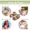 image:imageFelix amp Flora Toddler Girls Sandals Flower Girl Cork Footbed Open Toe Comfort Princess Flat ShoesBc329moonbeam