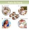image:imageFelix amp Flora Toddler Girls Sandals Flower Girl Cork Footbed Open Toe Comfort Princess Flat ShoesBc329white