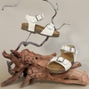 image:imageFelix amp Flora Toddler Girls Sandals Flower Girl Cork Footbed Open Toe Comfort Princess Flat ShoesBc329white