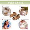 image:imageFelix amp Flora Toddler Girls Sandals Flower Girl Cork Footbed Open Toe Comfort Princess Flat ShoesBc329yellow