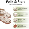 image:imageFelix amp Flora Toddler Girls Sandals Flower Girl Shoes Soft Rubber Princess Flat ShoesBc312beige