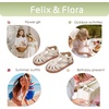 image:imageFelix amp Flora Toddler Girls Sandals Flower Girl Shoes Soft Rubber Princess Flat ShoesBc312beige
