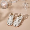 image:imageFelix amp Flora Toddler Girls Sandals Flower Girl Shoes Soft Rubber Princess Flat ShoesBc312beige