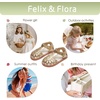 image:imageFelix amp Flora Toddler Girls Sandals Flower Girl Shoes Soft Rubber Princess Flat ShoesBc312gold