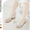 image:imageFelix amp Flora Toddler Girls Sandals Flower Girl Shoes Soft Rubber Princess Flat ShoesBc314beige