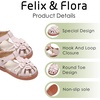 image:imageFelix amp Flora Toddler Girls Sandals Flower Girl Shoes Soft Rubber Princess Flat ShoesBc314pink