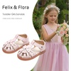 image:imageFelix amp Flora Toddler Girls Sandals Flower Girl Shoes Soft Rubber Princess Flat ShoesBc314pink