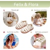 image:imageFelix amp Flora Toddler Girls Sandals Flower Girl Shoes Soft Rubber Princess Flat ShoesBc319beige