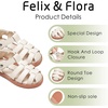 image:imageFelix amp Flora Toddler Girls Sandals Flower Girl Shoes Soft Rubber Princess Flat ShoesBc319beige