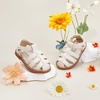 image:imageFelix amp Flora Toddler Girls Sandals Flower Girl Shoes Soft Rubber Princess Flat ShoesBc319beige