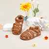 image:imageFelix amp Flora Toddler Girls Sandals Flower Girl Shoes Soft Rubber Princess Flat ShoesBc319brown