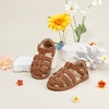 image:imageFelix amp Flora Toddler Girls Sandals Flower Girl Shoes Soft Rubber Princess Flat ShoesBc319retro Brown