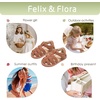 image:imageFelix amp Flora Toddler Girls Sandals Flower Girl Shoes Soft Rubber Princess Flat ShoesBc319retro Brown