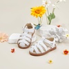 image:imageFelix amp Flora Toddler Girls Sandals Flower Girl Shoes Soft Rubber Princess Flat ShoesBc319white