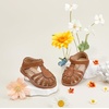 image:imageFelix amp Flora Toddler Girls Sandals Flower Girl Shoes Soft Rubber Princess Flat ShoesBc322brown