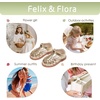 image:imageFelix amp Flora Toddler Girls Sandals Flower Girl Shoes Soft Rubber Princess Flat ShoesBc322gold