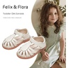 image:imageFelix amp Flora Toddler Girls Sandals Flower Girl Shoes Soft Rubber Princess Flat ShoesBc322ivory