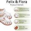 image:imageFelix amp Flora Toddler Girls Sandals Flower Girl Shoes Soft Rubber Princess Flat ShoesBc322white