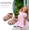 image:imageFelix amp Flora Toddler Girls Sandals Flower Girl Shoes Soft Rubber Princess Flat ShoesBc328pink