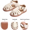 image:imageFelix amp Flora Toddler Girls Sandals Soft Rubber Princess Flat Shoes Flower Girl ShoesBc262beige