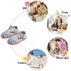 image:imageFelix amp Flora Toddler Girls Sandals Soft Rubber Princess Flat Shoes Flower Girl ShoesBc262blue