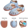 image:imageFelix amp Flora Toddler Girls Sandals Soft Rubber Princess Flat Shoes Flower Girl ShoesBc262blue