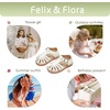 image:imageFelix amp Flora Toddler Girls Sandals Soft Rubber Princess Flat Shoes Flower Girl ShoesBc262cream White