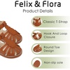 image:imageFelix amp Flora Toddler Girls Sandals Soft Rubber Princess Flat Shoes Flower Girl ShoesBc262dark Brown