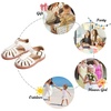 image:imageFelix amp Flora Toddler Girls Sandals Soft Rubber Princess Flat Shoes Flower Girl ShoesBc262ivory White
