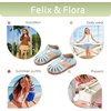 image:imageFelix amp Flora Toddler Girls Sandals Soft Rubber Princess Flat Shoes Flower Girl ShoesBc262light Blue