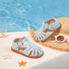 image:imageFelix amp Flora Toddler Girls Sandals Soft Rubber Princess Flat Shoes Flower Girl ShoesBc262light Blue
