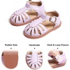 image:imageFelix amp Flora Toddler Girls Sandals Soft Rubber Princess Flat Shoes Flower Girl ShoesBc262purple
