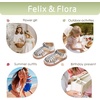 image:imageFelix amp Flora Toddler Girls Sandals Soft Rubber Princess Flat Shoes Flower Girl ShoesBc262silver