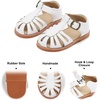 image:imageFelix amp Flora Toddler Girls Sandals Soft Rubber Princess Flat Shoes Flower Girl ShoesBc262white