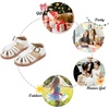 image:imageFelix amp Flora Toddler Girls Sandals Soft Rubber Princess Flat Shoes Flower Girl ShoesBc262white