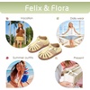 image:imageFelix amp Flora Toddler Girls Sandals Soft Rubber Princess Flat Shoes Flower Girl ShoesBc262yellow
