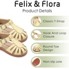 image:imageFelix amp Flora Toddler Girls Sandals Soft Rubber Princess Flat Shoes Flower Girl ShoesBc262yellow