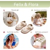 image:imageFelix amp Flora Toddler Girls Sandals Soft Rubber Princess Flat Shoes Flower Girl ShoesBc289beige