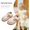 image:imageFelix amp Flora Toddler Girls Sandals Soft Rubber Princess Flat Shoes Flower Girl ShoesBc289beige