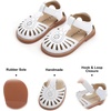 image:imageFelix amp Flora Toddler Girls Sandals Soft Rubber Princess Flat Shoes Flower Girl ShoesBc289white