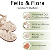 image:imageFelix amp Flora Toddler Girls Sandals Soft Rubber Princess Flat Shoes Flower Girl ShoesBc299apricot