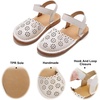 image:imageFelix amp Flora Toddler Girls Sandals Soft Rubber Princess Flat Shoes Flower Girl ShoesBc299beige
