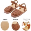 image:imageFelix amp Flora Toddler Girls Sandals Soft Rubber Princess Flat Shoes Flower Girl ShoesBc299brown