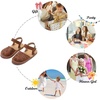 image:imageFelix amp Flora Toddler Girls Sandals Soft Rubber Princess Flat Shoes Flower Girl ShoesBc299brown