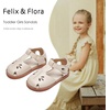 image:imageFelix amp Flora Toddler Girls Sandals Soft Rubber Princess Flat Shoes Flower Girl ShoesBc311beige