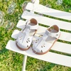 image:imageFelix amp Flora Toddler Girls Sandals Soft Rubber Princess Flat Shoes Flower Girl ShoesBc311white