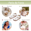image:imageFelix amp Flora Toddler Girls Sandals Soft Rubber Princess Flat Shoes Flower Girl ShoesBc311white